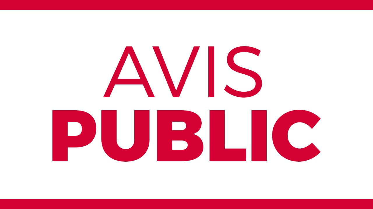 AVIS AU PUBLIC : Lancement de l’appel d’offres pour l’inspection de fosses des mises à la terre de la sous station et du MCC